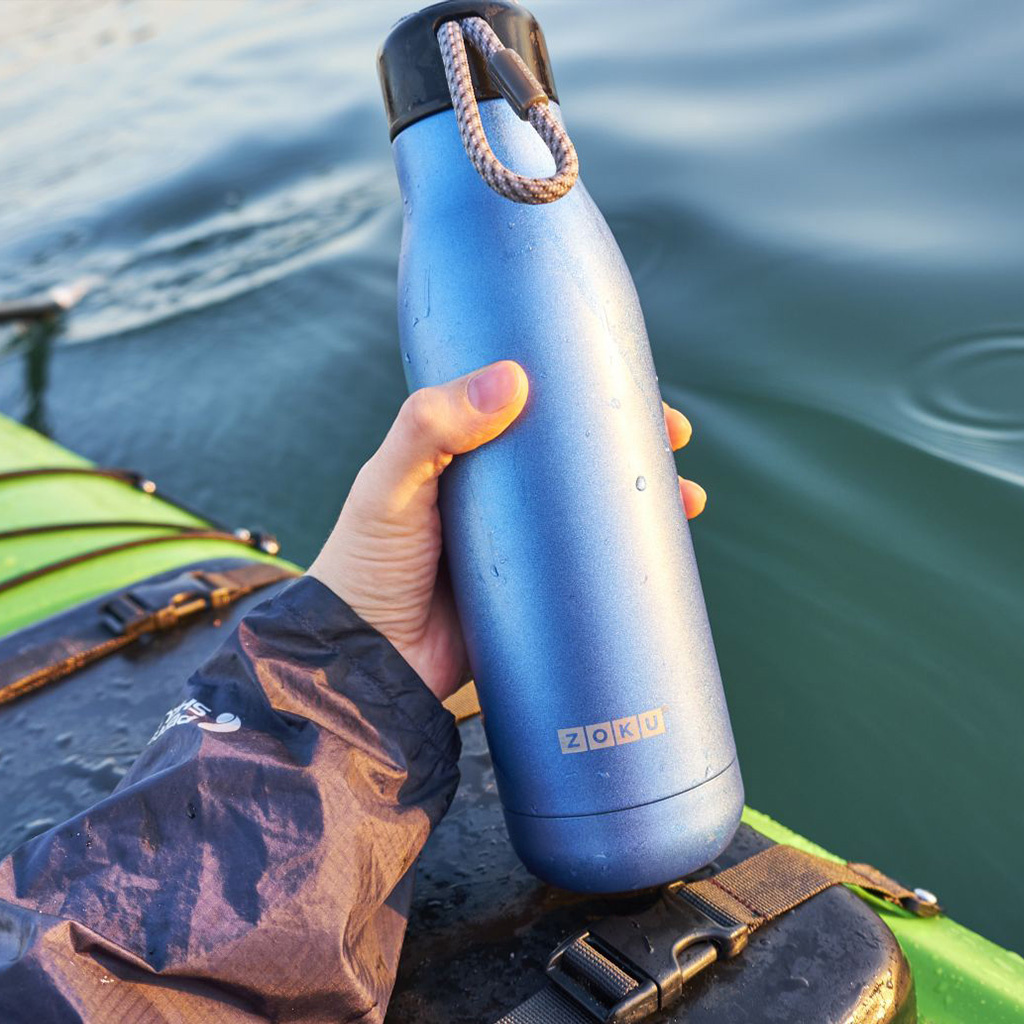 Stainless Steel Thermic Bottle 750Ml Blue  Zoku